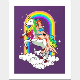 Mermaid Unicorn Cute Girly Magical Posters and Art